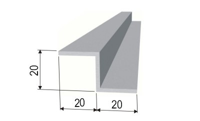 Alumīnija Z-profils ventilējamām fasādēm