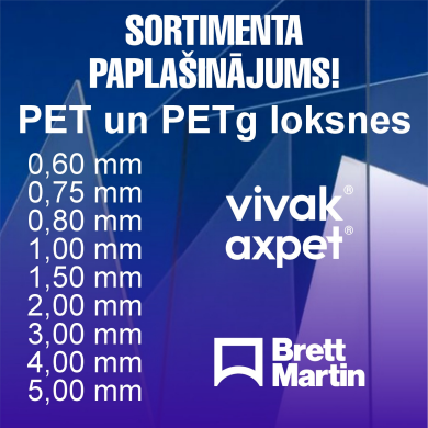 PET un PET-G loksnes