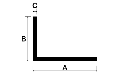 Alumīnija L-profili Alumīnija L-profili