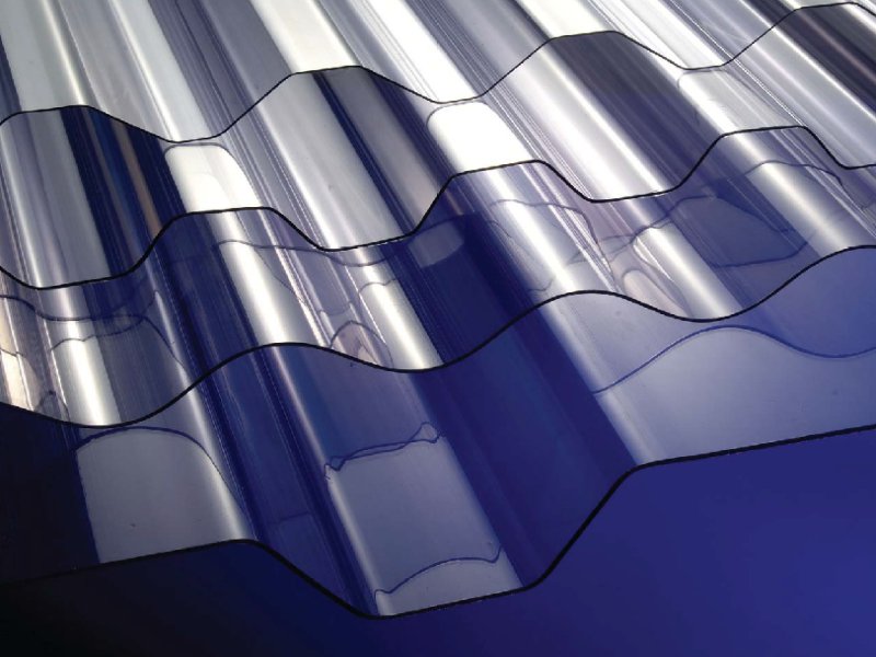 Viļņotās loksnes no cieta viendabīga PVH Viļņotās loksnes no cieta viendabīga PVH