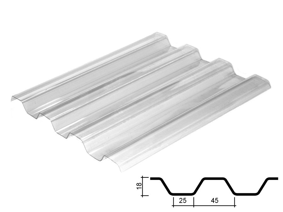 Profilētas PVC loksnes Profilētas PVC loksnes